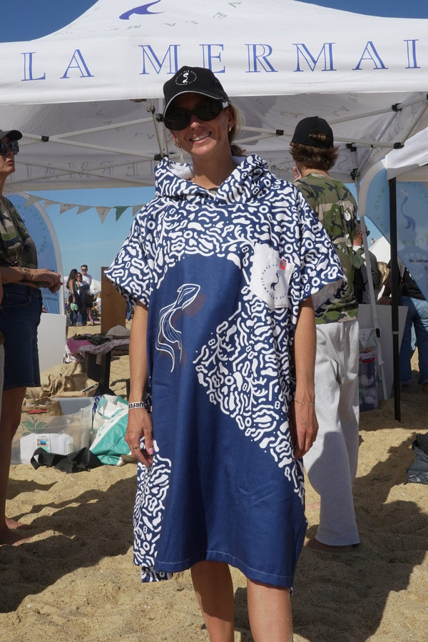 Maud Le Car at the Save La Mermaid stand